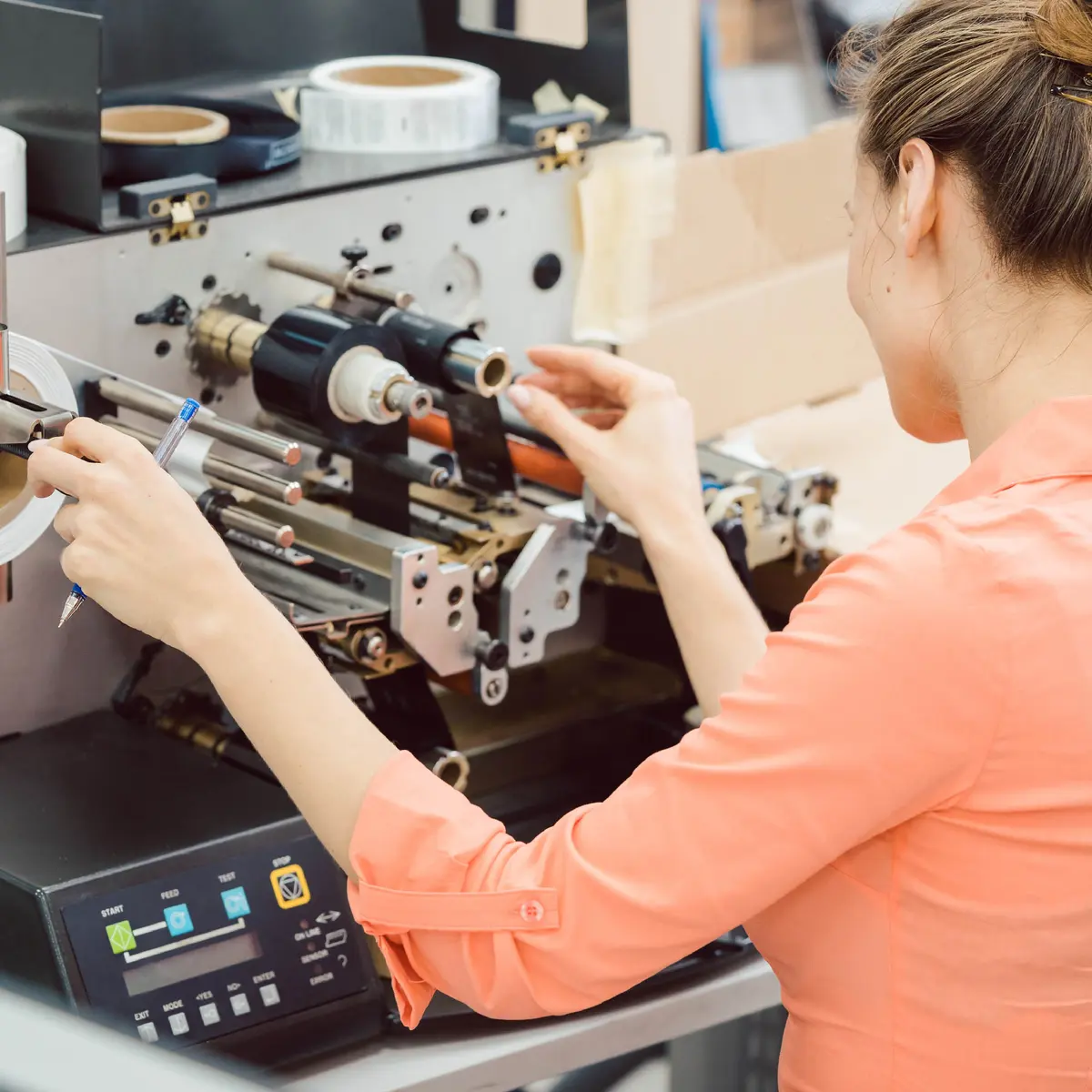 What is the history of label printing?
